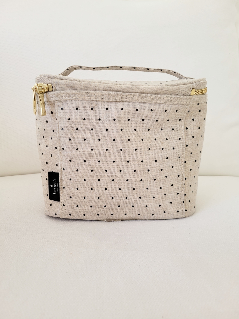 KATE SPADE Beige Polka Dot Out To Lunch Tote - Picture 4 of 4
